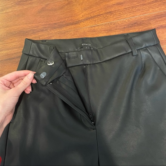 RW & Co Faux Leather Dress Pants - Picture 2 of 3